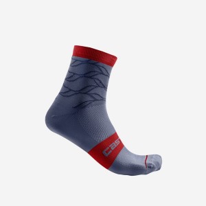 Chaussette Castelli CLIMBER'S 3.0 12 CM Femme Bleu | GRNBJ-5876
