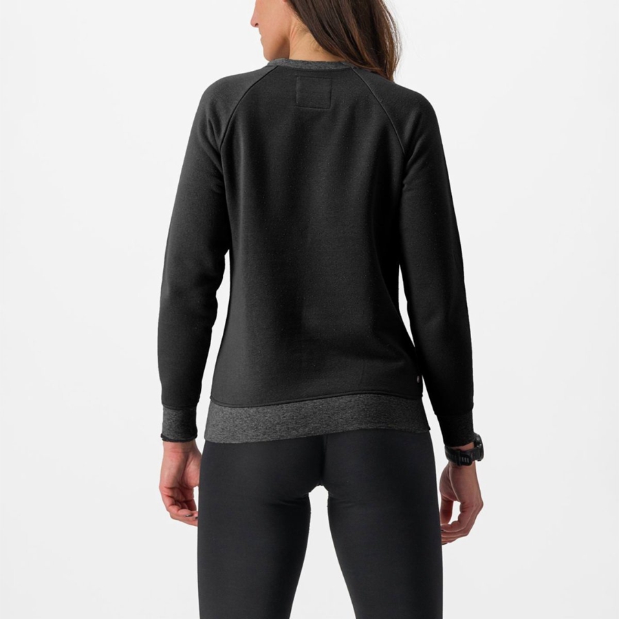 Casual Castelli LOGO W SWEATSHIRT Femme Noir | MQARO-1269