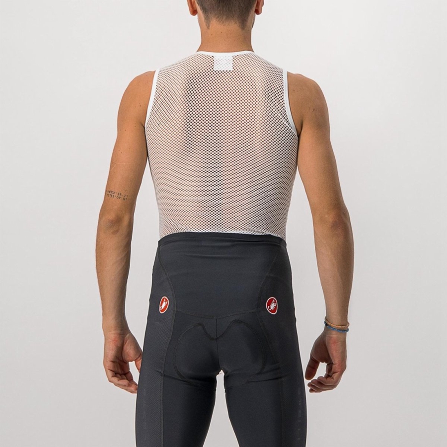 Couche De Base Castelli CORE MESH 3 SLEEVELESS Homme Blanche | RBZWQ-1035