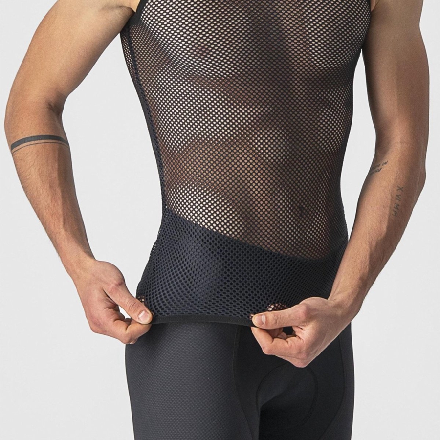 Couche De Base Castelli CORE MESH 3 SLEEVELESS Homme Noir | AEWNQ-8036