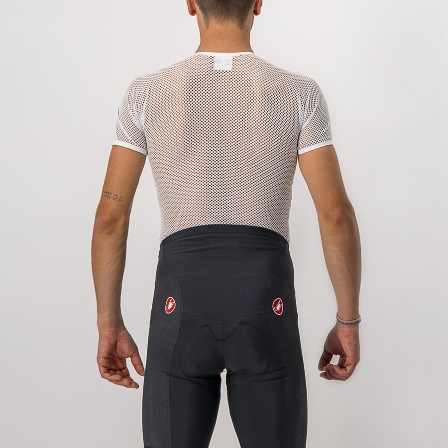 Couche De Base Castelli CORE MESH 3 SS Homme Blanche | SZMOE-5612
