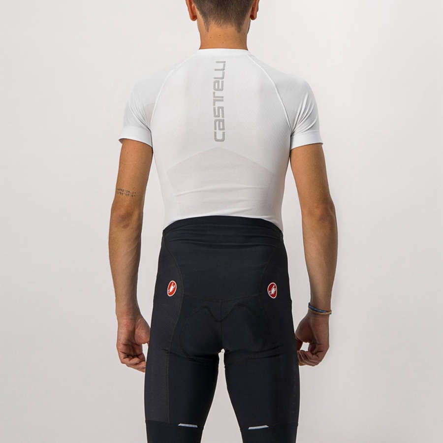 Couche De Base Castelli CORE SEAMLESS SS Homme Blanche | CMNZL-8340