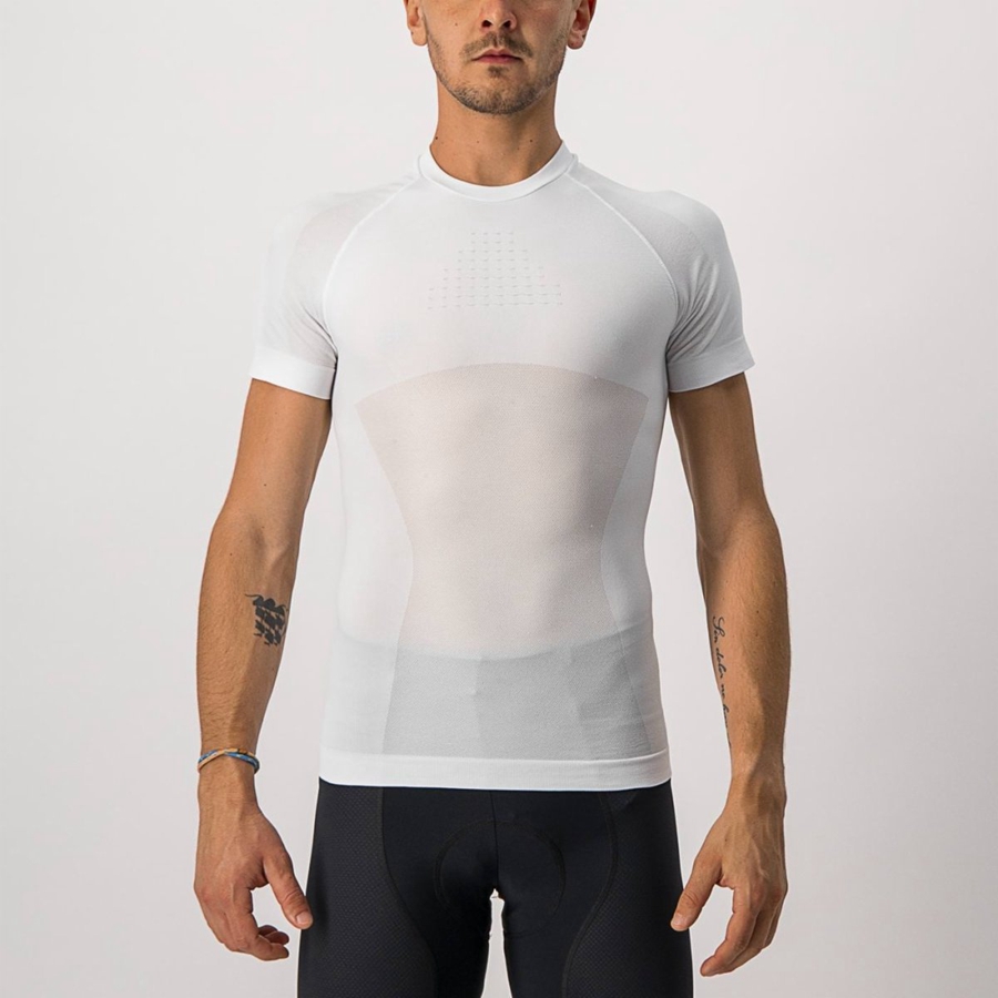 Couche De Base Castelli CORE SEAMLESS SS Homme Blanche | CMNZL-8340