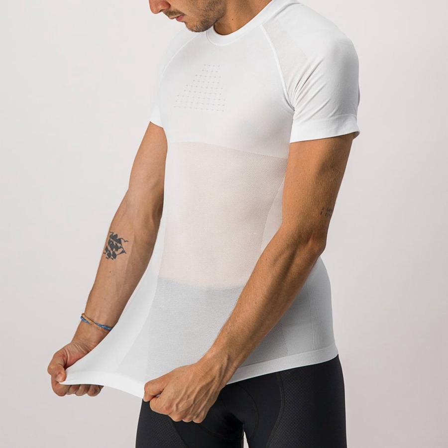 Couche De Base Castelli CORE SEAMLESS SS Homme Blanche | CMNZL-8340