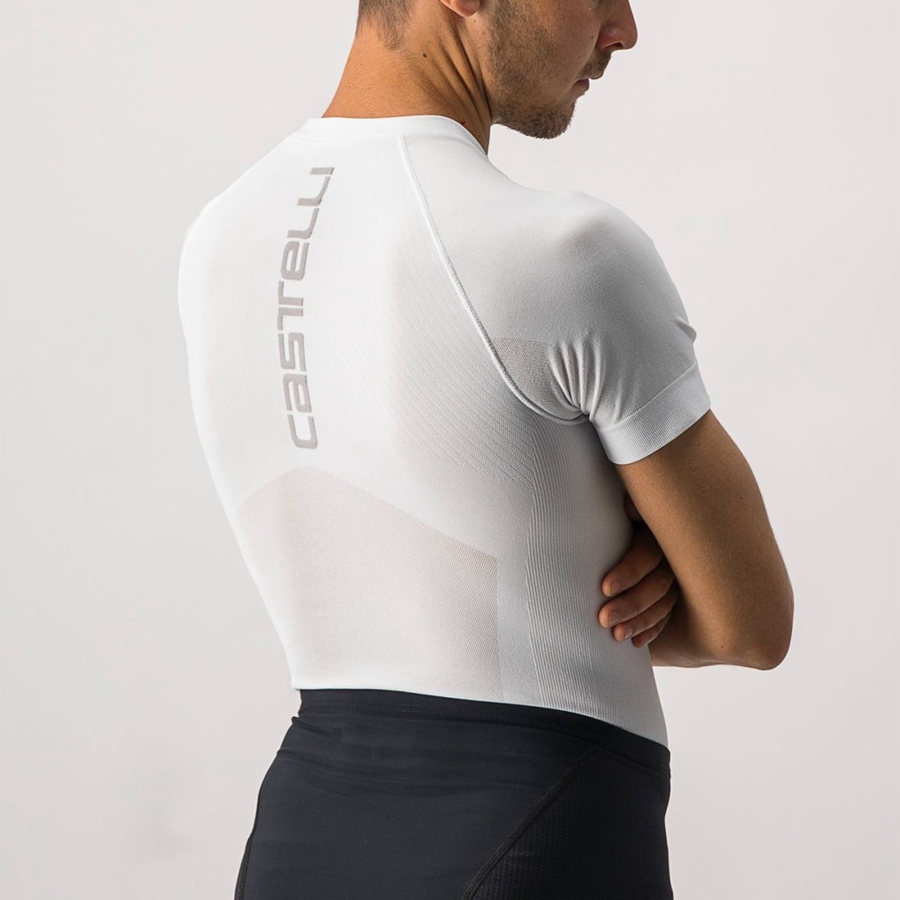 Couche De Base Castelli CORE SEAMLESS SS Homme Blanche | CMNZL-8340