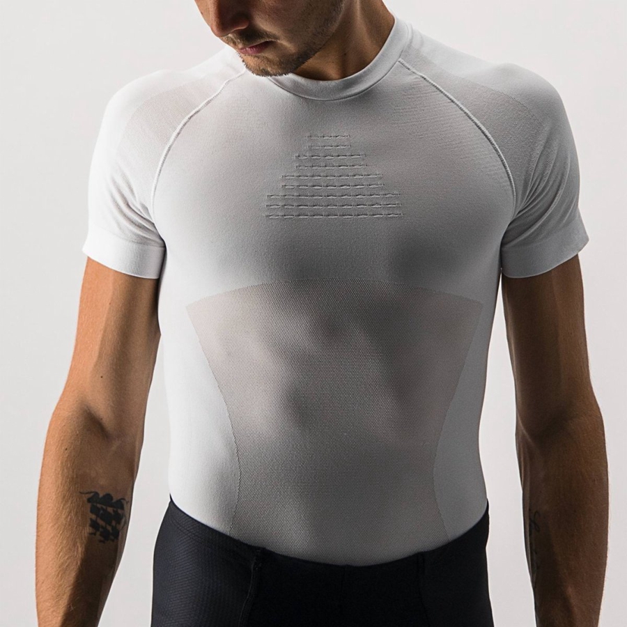 Couche De Base Castelli CORE SEAMLESS SS Homme Blanche | CMNZL-8340