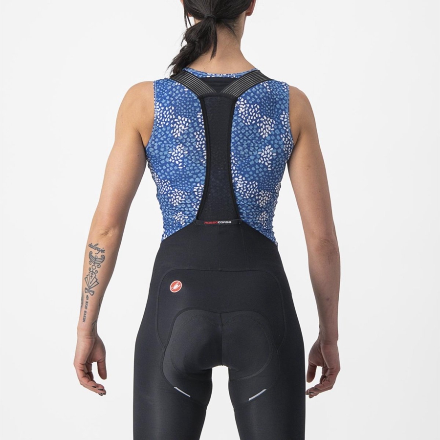Couche De Base Castelli PRO MESH 4 W SLEEVELESS Femme Bleu | GCQYH-4069