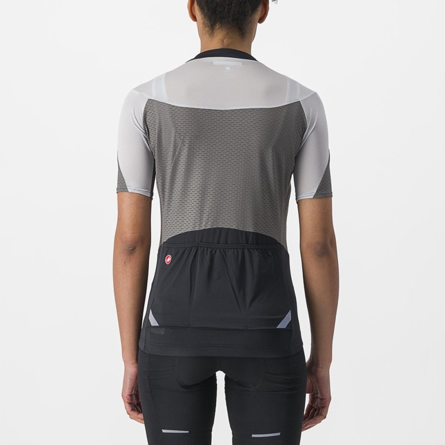 Maillot Castelli GRADIENT COLOR BLOCK Femme Grise Argent Grise | YCRWU-6537