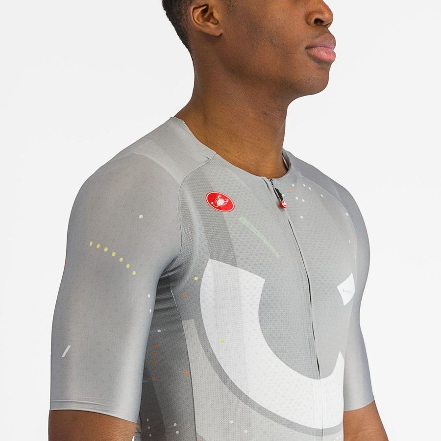 Maillot Castelli R-A/D Homme Multicolore Grise | DEZCI-4931
