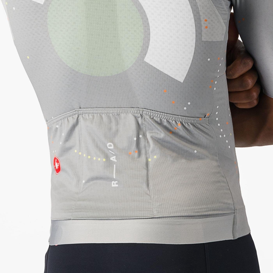 Maillot Castelli R-A/D Homme Multicolore Grise | DEZCI-4931