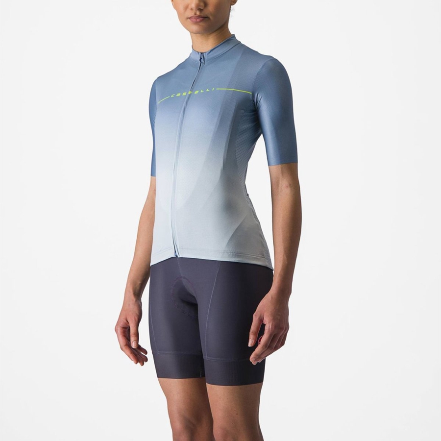 Maillot Castelli SALITA Femme Grise Bleu Bleu | JKABV-7209