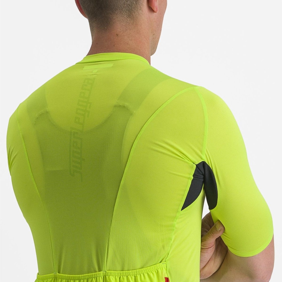 Maillot Castelli SUPERLEGGERA 3 Homme Vert Clair | OTFPU-2481
