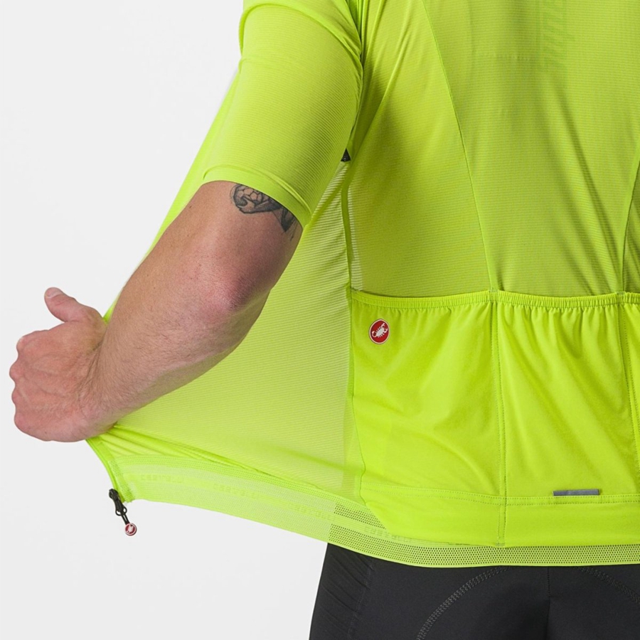 Maillot Castelli SUPERLEGGERA 3 Homme Vert Clair | OTFPU-2481