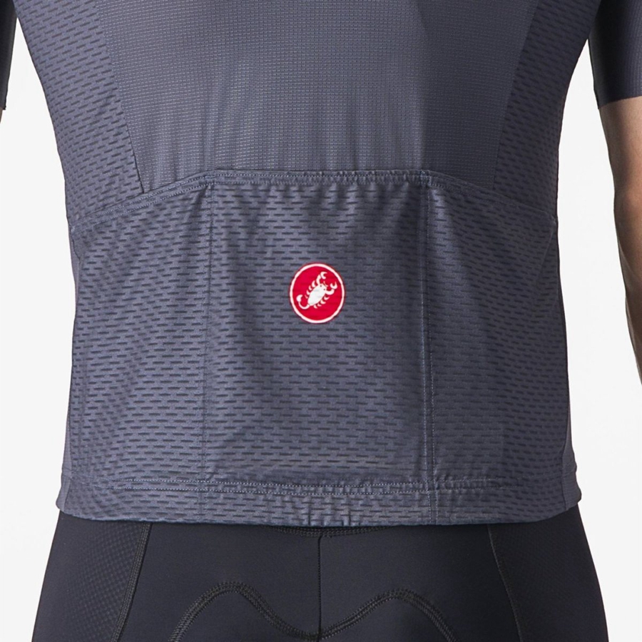 Maillot Castelli TRADIZIONE Homme Bleu Grise Clair Bleu | LQIDU-4570