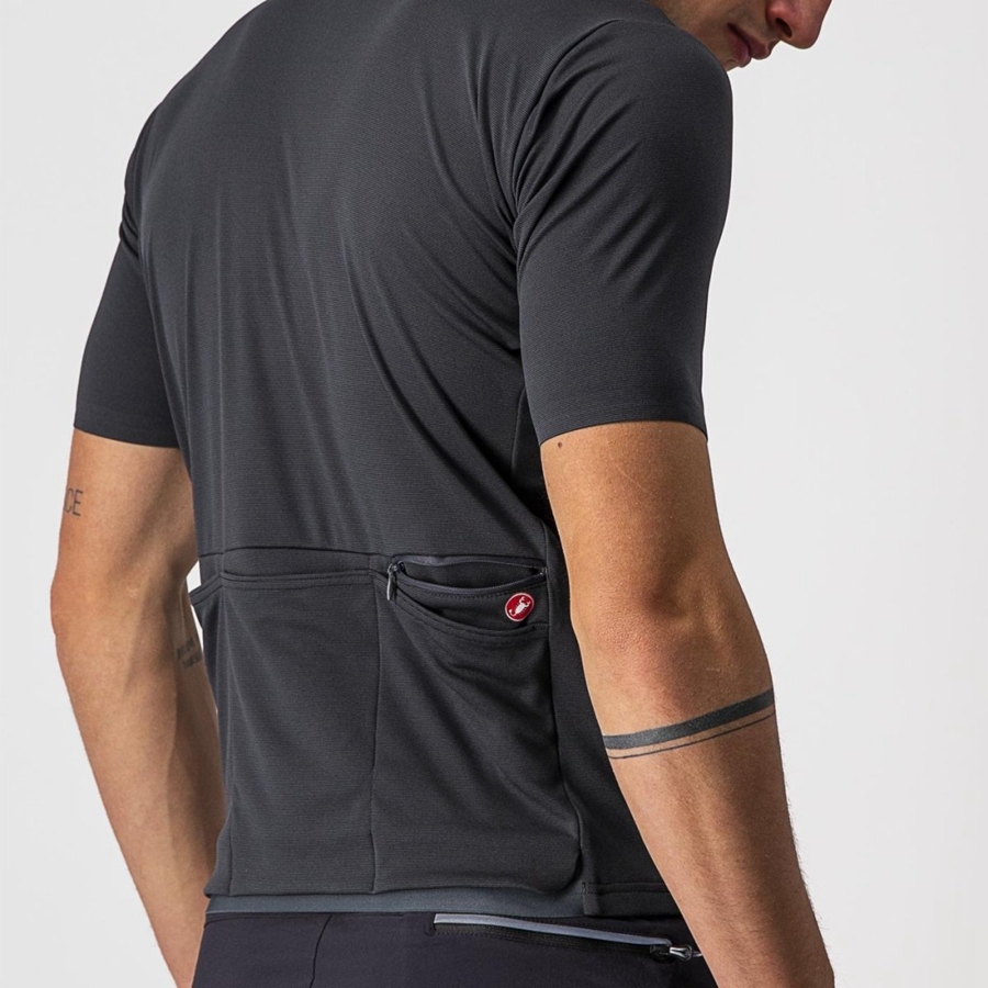 Maillot Castelli UNLIMITED ALLROAD Homme Grise Foncé | PQOHG-5672