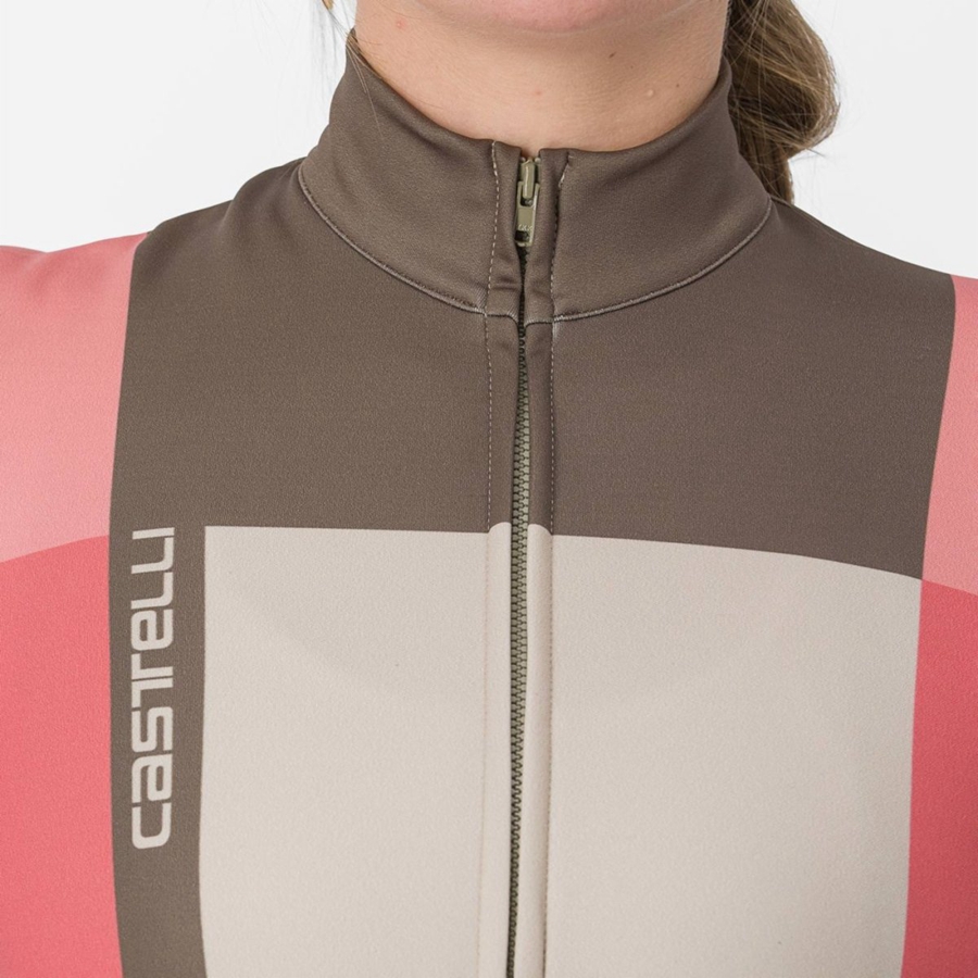 Maillot Castelli UNLIMITED W THERMAL Femme Rouge | NSBDK-5014