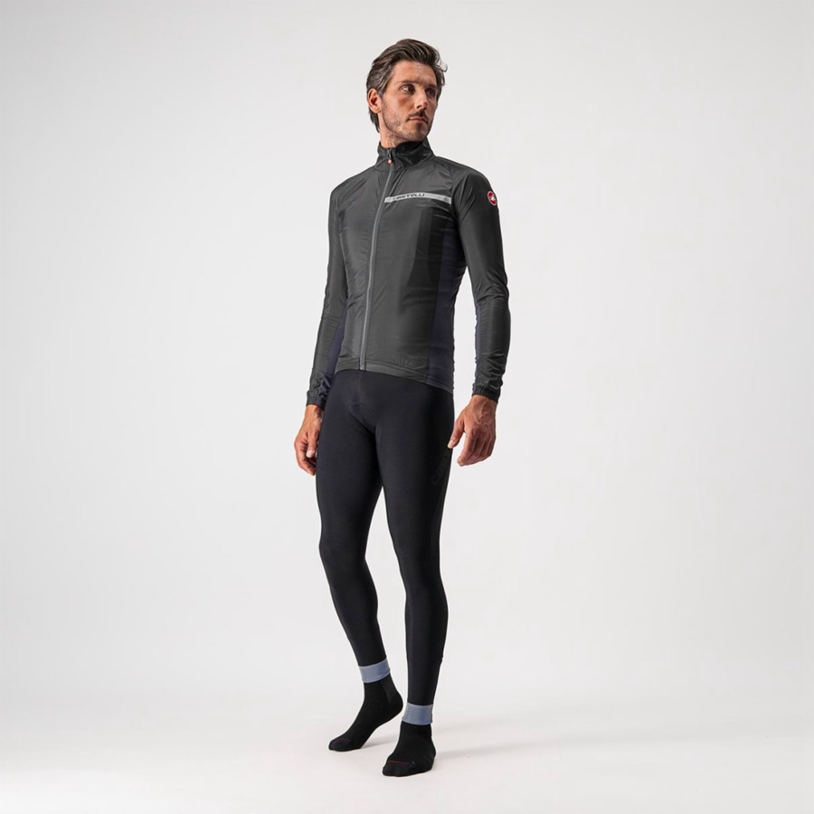 Protection Castelli SQUADRA STRETCH Homme Noir Grise Foncé | OUFAS-9230