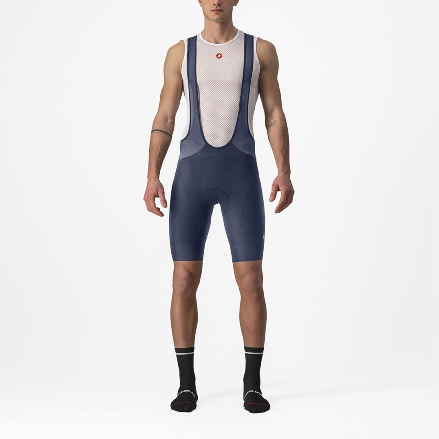 Short Avec Bavette Castelli ENDURANCE 3 Homme Bleu | TPVKG-8430