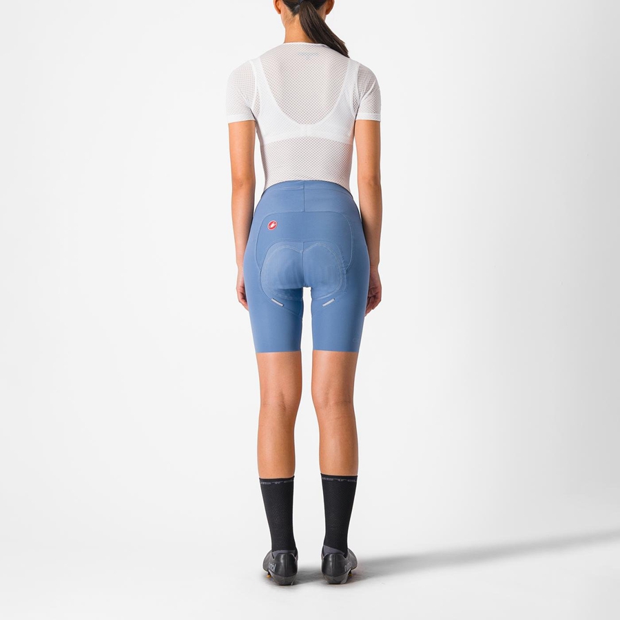Short Castelli FREE AERO RC W Femme Grise Bleu | VYCHQ-4058