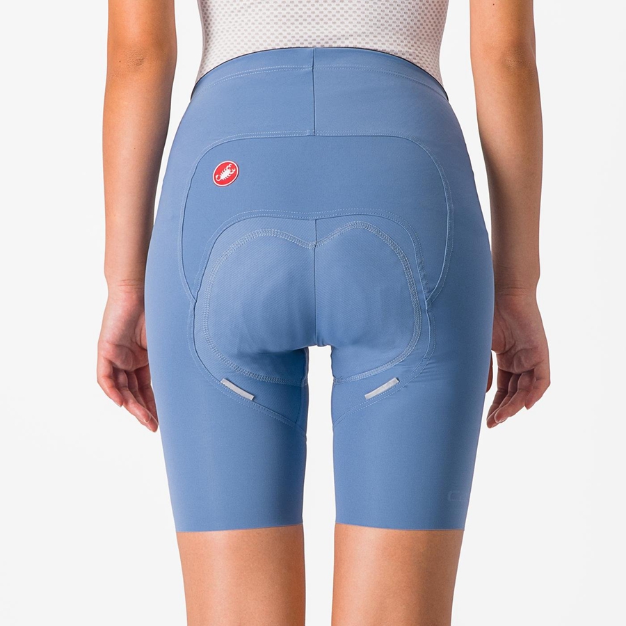 Short Castelli FREE AERO RC W Femme Grise Bleu | VYCHQ-4058