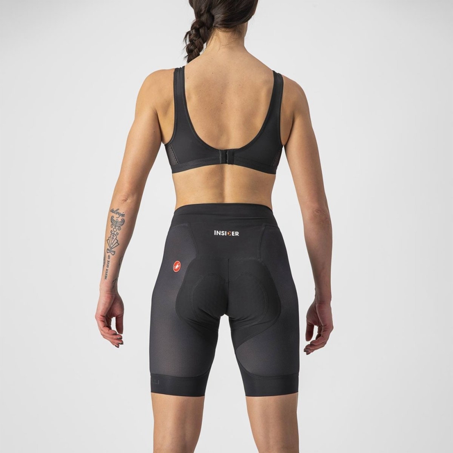 Short Castelli INSIDER W Femme Noir | RQXFN-9457