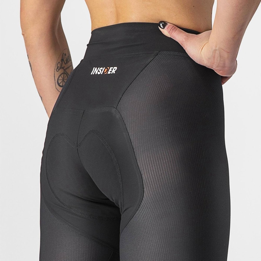 Short Castelli INSIDER W Femme Noir | RQXFN-9457