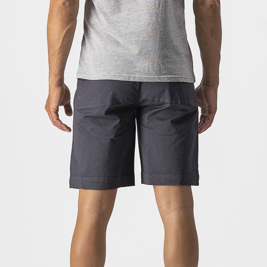 Short Castelli VG 5 POCKET Homme Bleu Foncé | RXNOT-2340