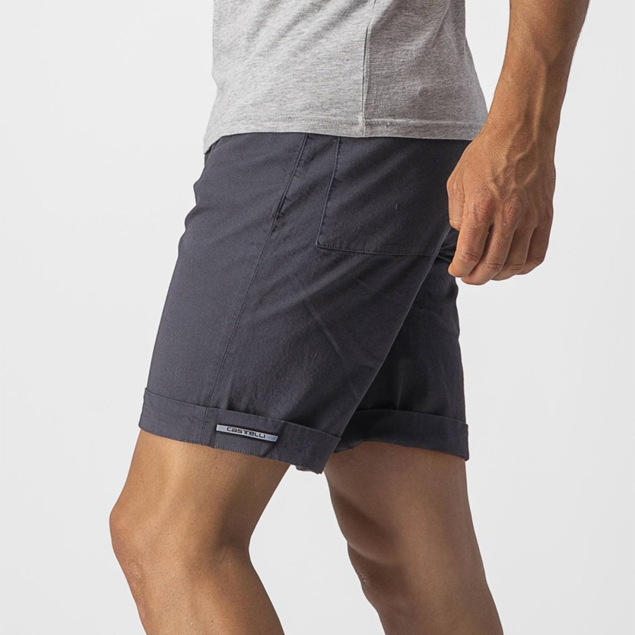 Short Castelli VG 5 POCKET Homme Bleu Foncé | RXNOT-2340